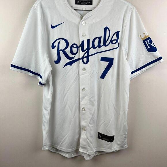 Kansas City Royals Custom #7 Juarez Jersey Nike MLB White Size M - Fan Apparel - Picture 1 of 8